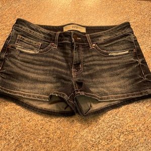 BKE Stella dark denim shorts